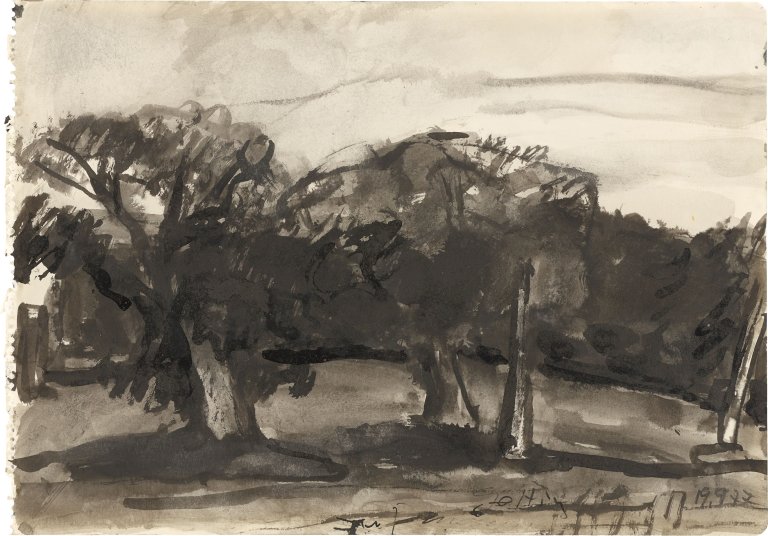 This picture shows the following artwork: Klaus Fußmann. ”Gelting”. 1977.