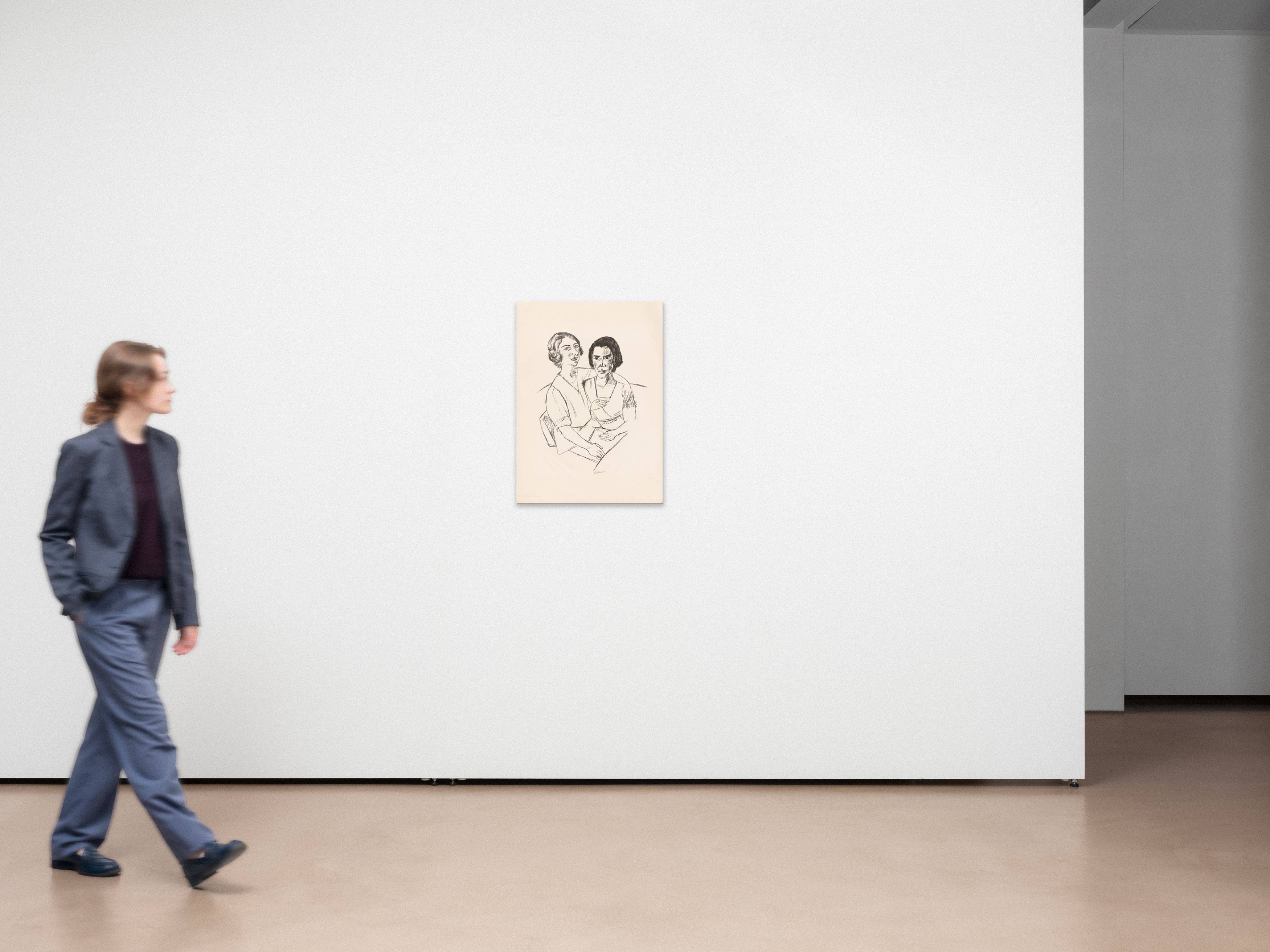 This picture shows the following artwork: Max Beckmann. ”Zwei Frauen”. 1922.