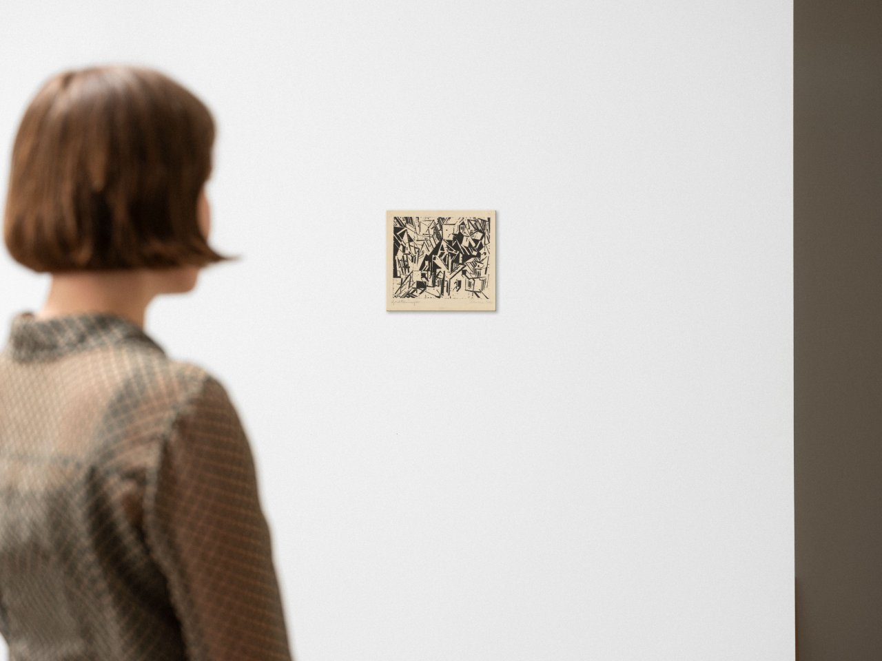 This picture shows the following artwork: Lyonel Feininger. ”Sächsisches Dorf (Dorf in Sachsen)”. 1918.